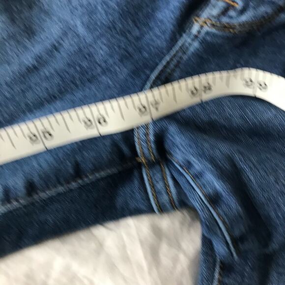 Good American Good Legs Cropped Skinny Mid-Rise Jeans in Blue615 Size 28 - Picture 6 of 7